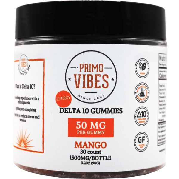 Delta 10 Gummies Primo Vibes Mango
